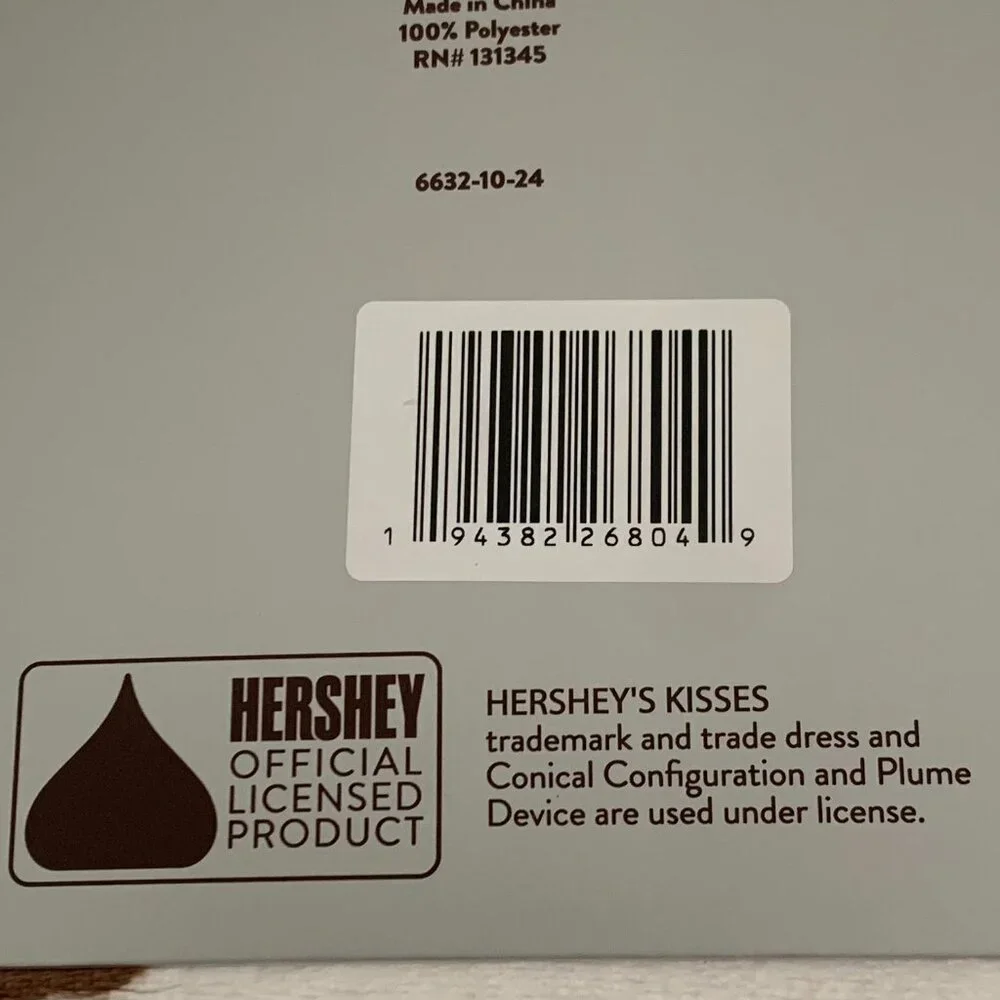 Hershey Kisses Plush Throw Plush Candy Oversized NWT